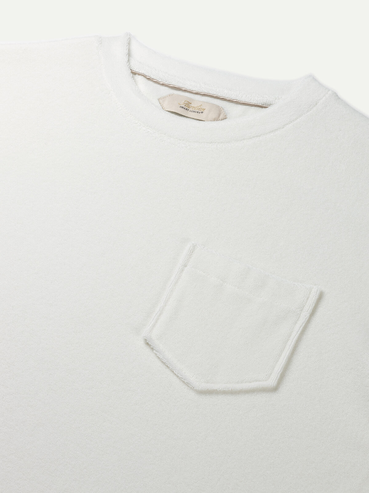 WHITE TERRY T-SHIRT