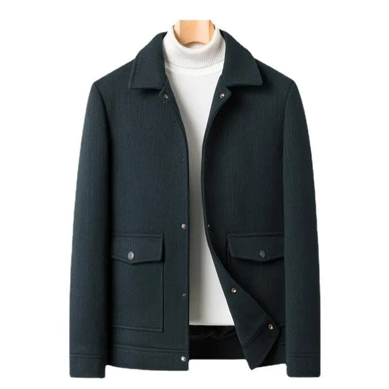 GREY/BLACK COAT - MENS