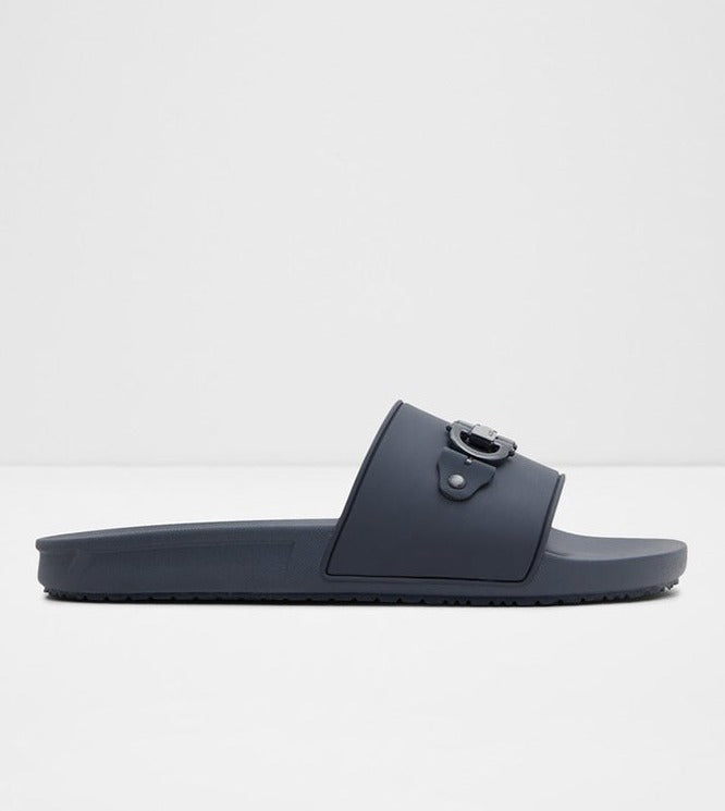 WATERFRONT MULES SLIDES - MONOGRAM