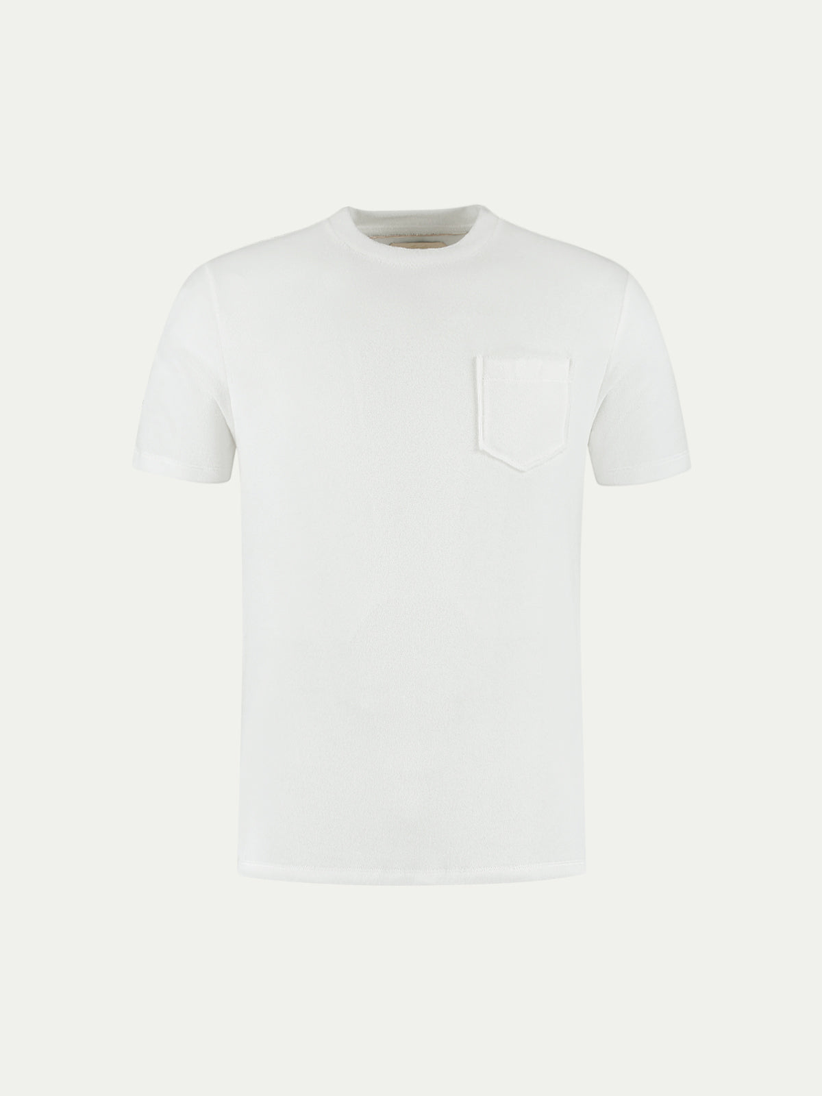 WHITE TERRY T-SHIRT