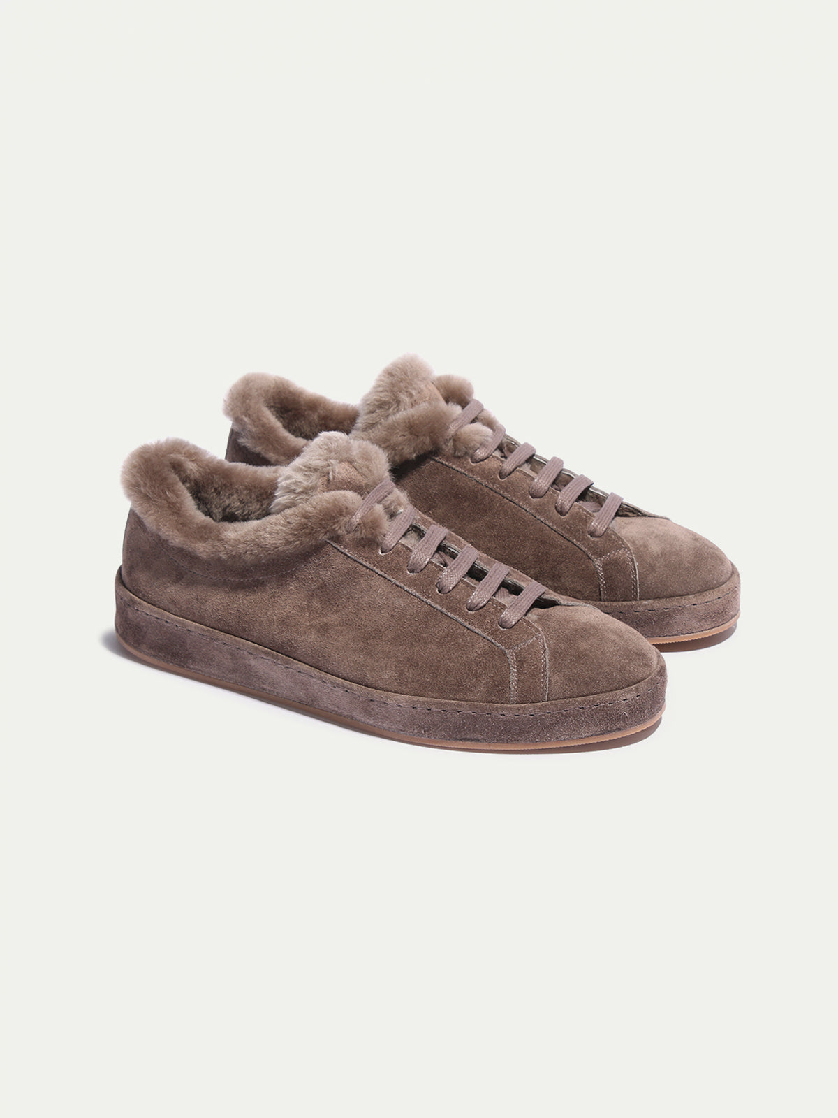 LINED ASH GRAY SHOES
