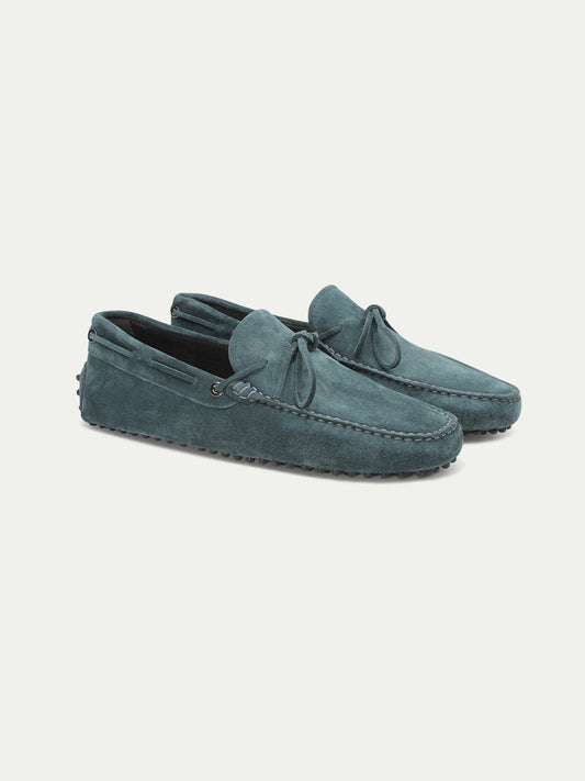 PETROL SUEDE TRAINER