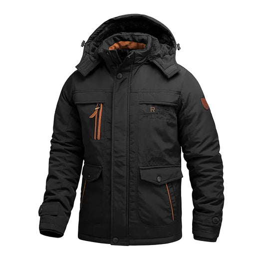 WHITE/GREY/BLACK COAT - MENS